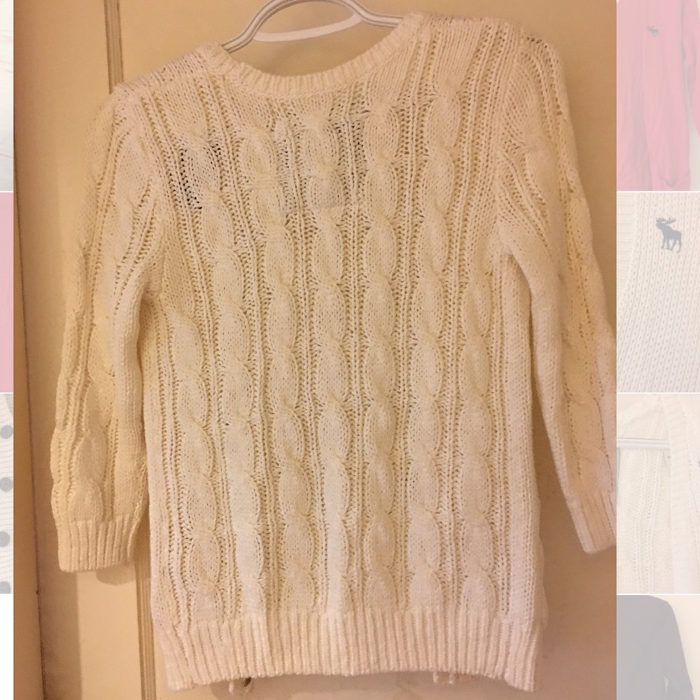 Abercrombie kids XL cream cardigan NWT - Picture 5 of 5